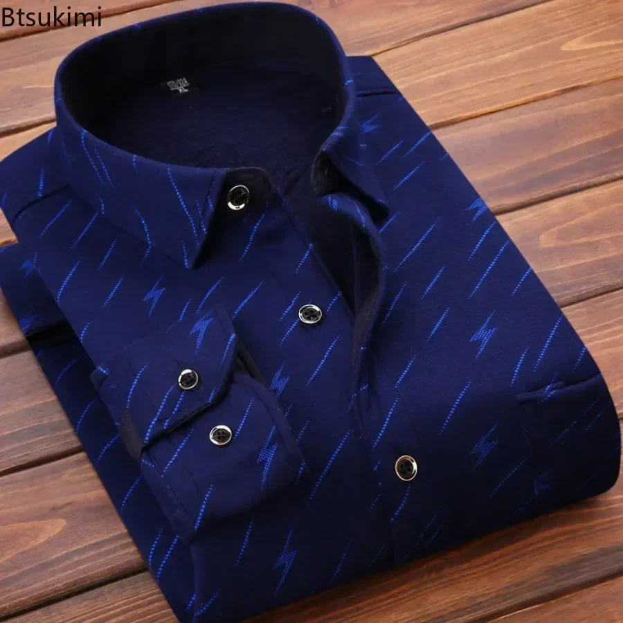 2024 Men's Winter Warm Long Sl - Flannel Shirt Lined avaliação e preço