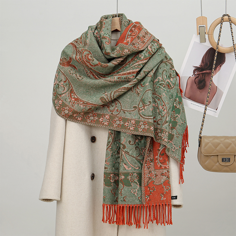 2024 Fashion Ethnic Style Wome - Cashmere Pashmina Wrap avaliação e preço