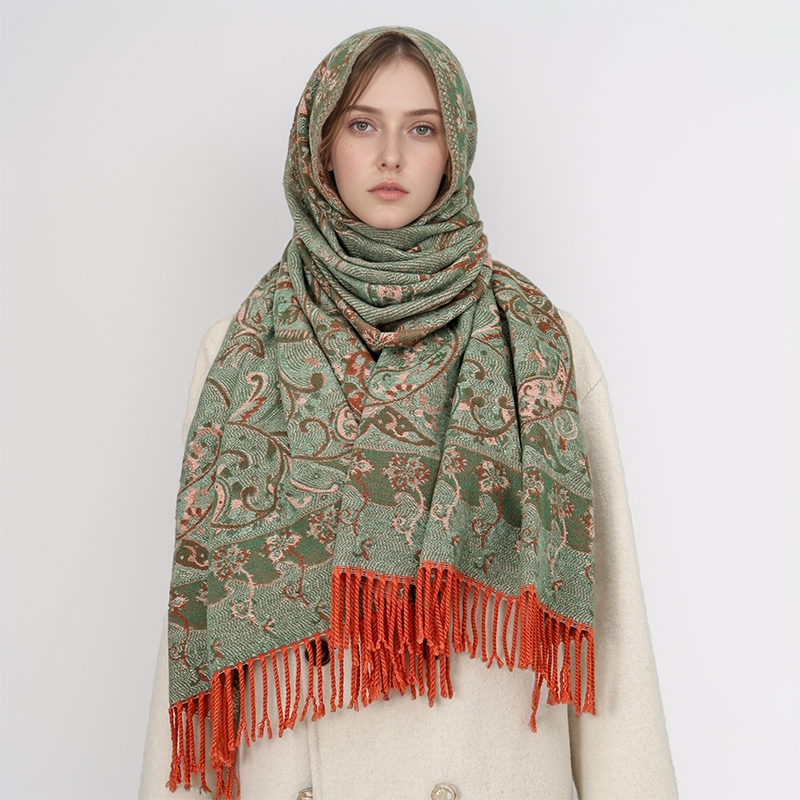 2024 Fashion Ethnic Style Wome - Cashmere Pashmina Wrap avaliação e preço