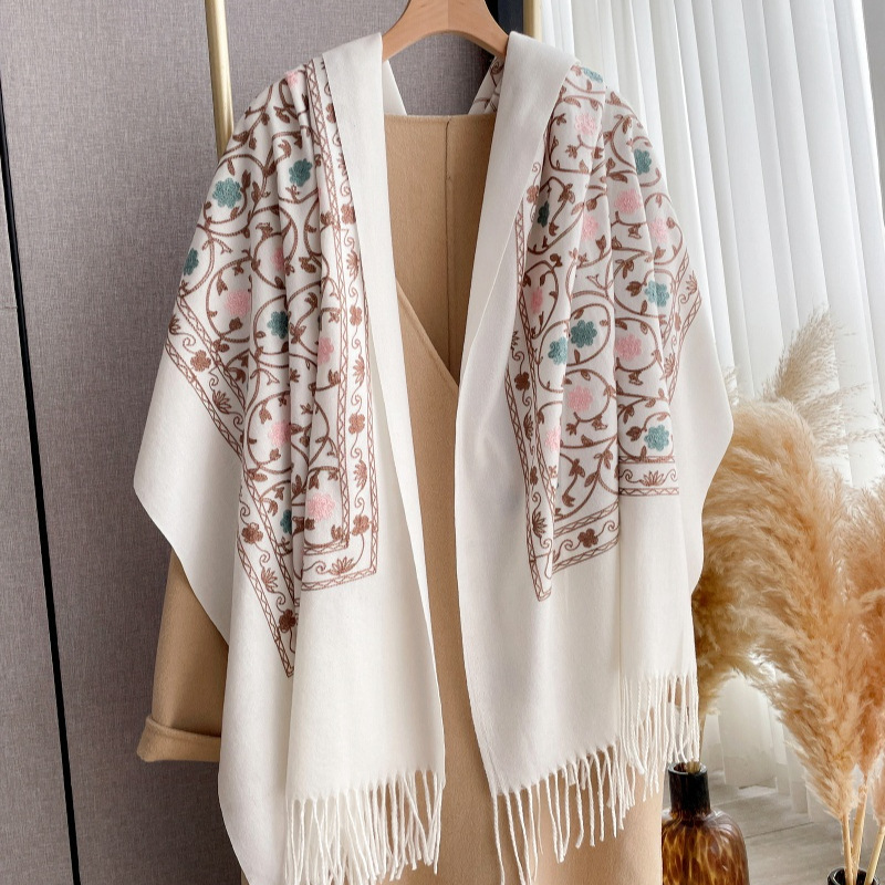 2025 New Embroidery Cashmere S - Cashmere Pashmina Wrap avaliação e preço