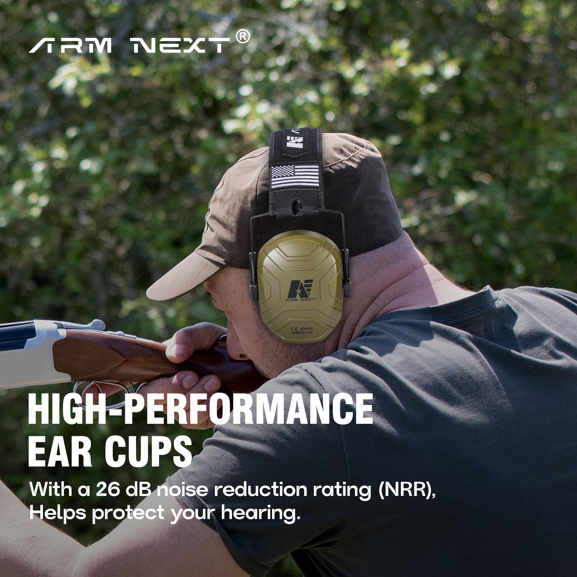Foldable 26dB Professional Noi - Earmuffs Foldable avaliação e preço