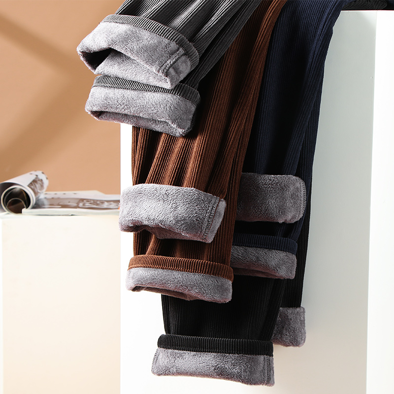Winter Men's Fleece Corduroy P - Corduroy Pant Warm avaliação e preço