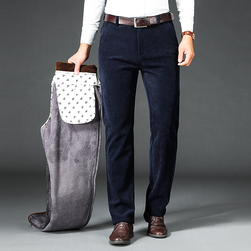 Winter Men's Fleece Corduroy P - Corduroy Pant Warm avaliação e preço