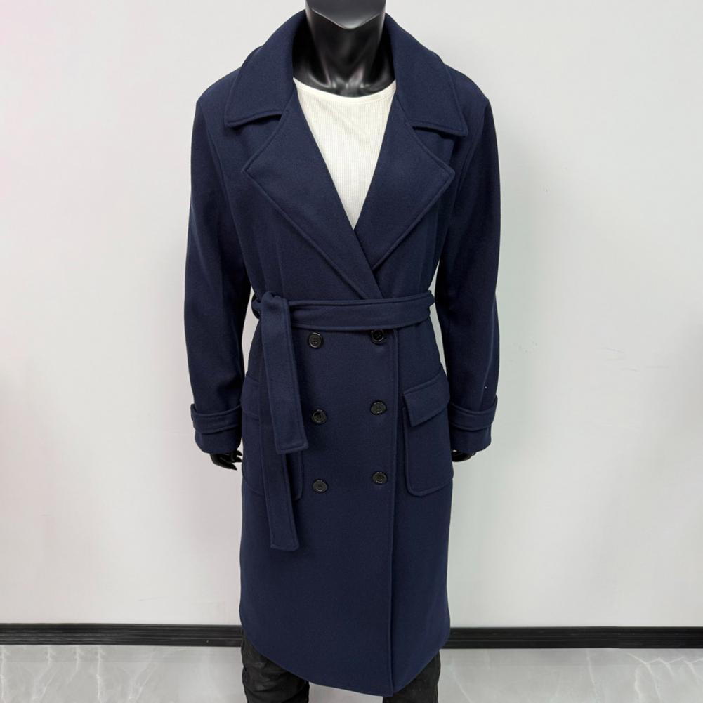 Women Coat Women's Double Brea - Wool Coat Peacoat avaliação e preço