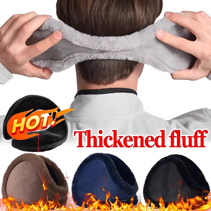Thicken Fur Earmuffs Men Women - Winter Headband Fleece avaliação e preço