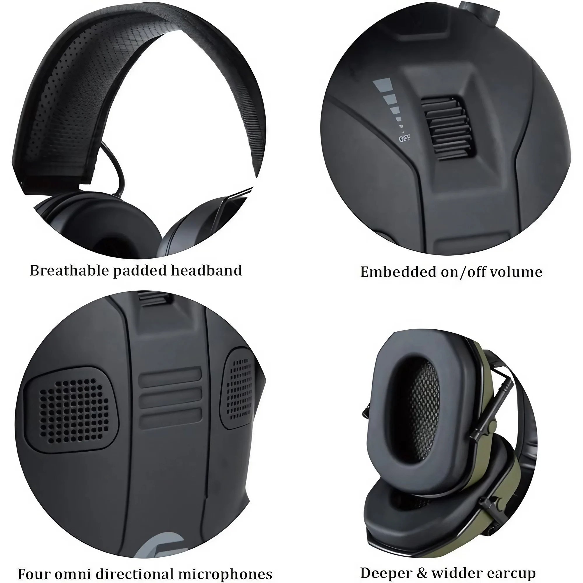 Foldable Tactical Noise Cancel - Earmuffs Foldable avaliação e preço