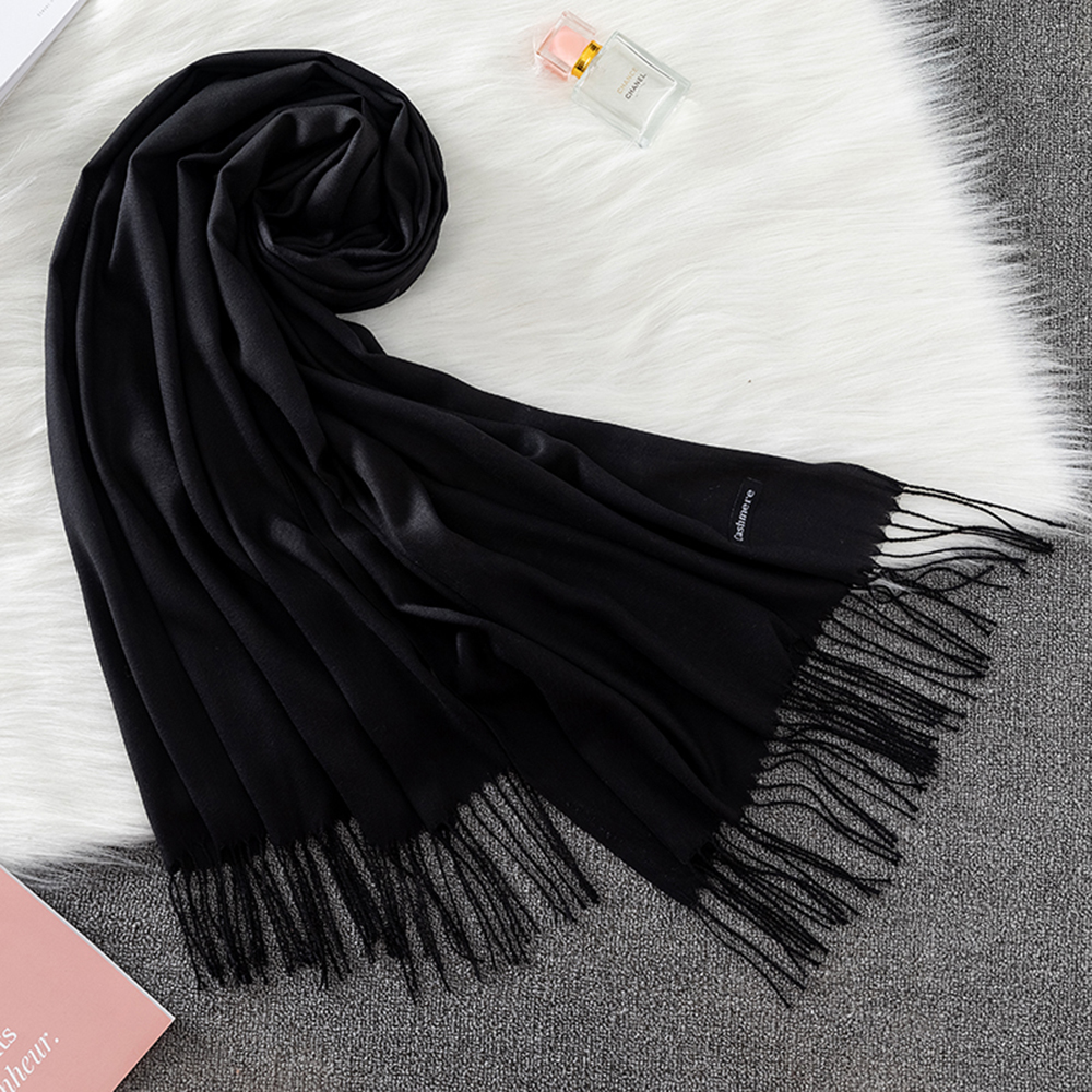 Fashion Solid Scarf Women Cash - Shawl Wrap Winter avaliação e preço