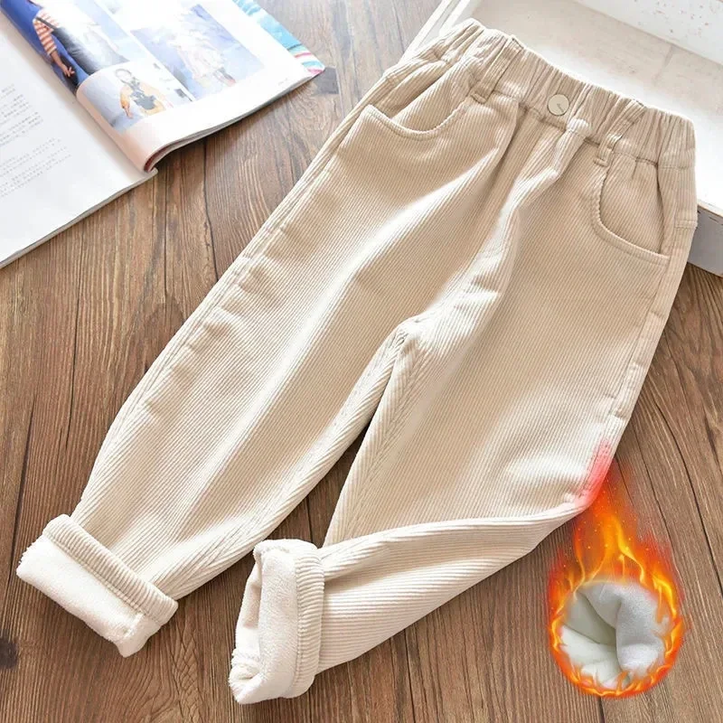 Velvet Lined Corduroy Kids Har - Corduroy Pant Warm avaliação e preço