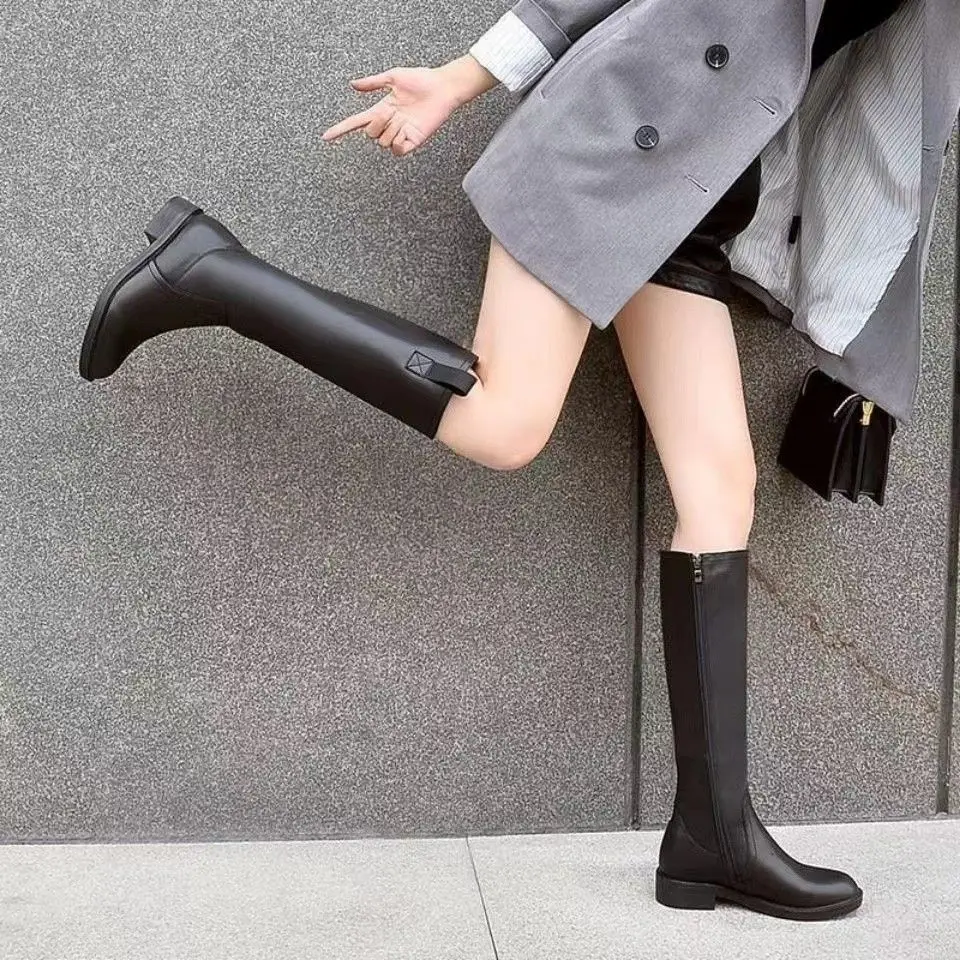 Autumn Winter Fleece-Lined Bla - Waterproof Winter Boot avaliação e preço