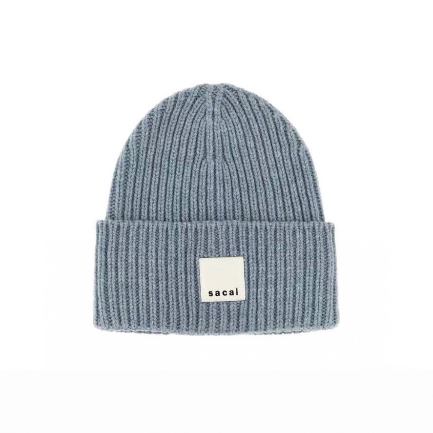 Vuu Sacai Collaborative Patchw - Knit Beanie Hat Warm avaliação e preço