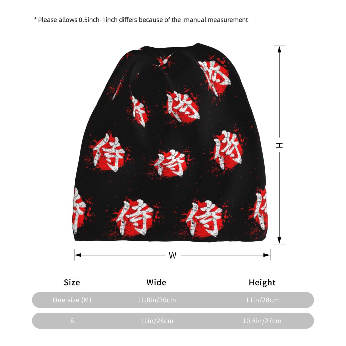 Japanese Bushido Samurai Chara - Knit Beanie Hat Warm avaliação e preço