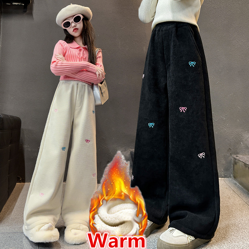 New Winter Children Warm Fleec - Corduroy Pant Warm avaliação e preço