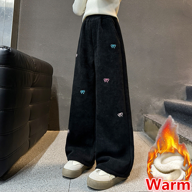 New Winter Children Warm Fleec - Corduroy Pant Warm avaliação e preço