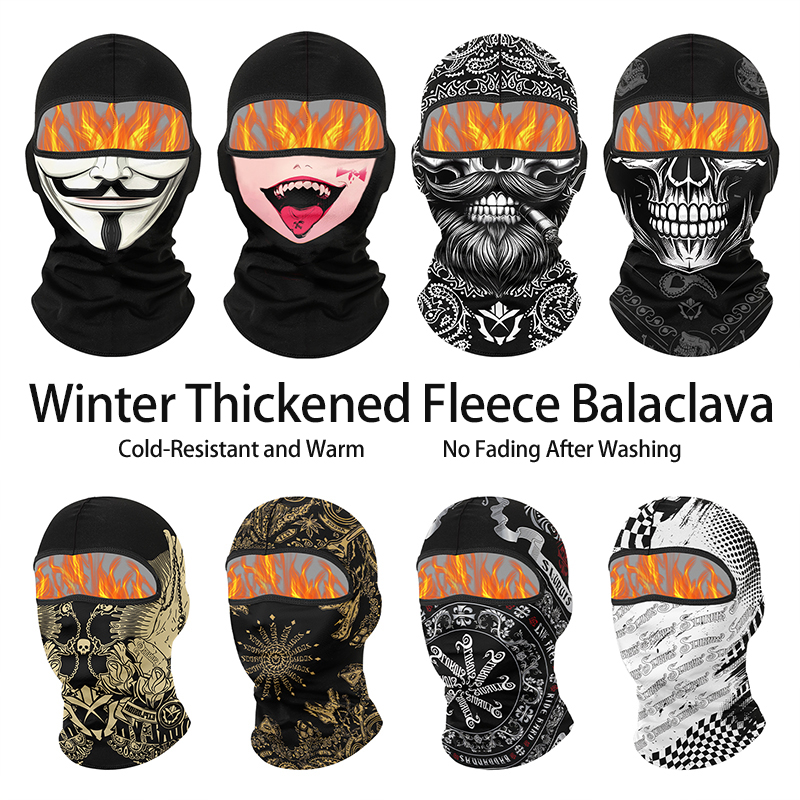 Winter Warm Plus Velvet Balacl - Balaclava Ski Mask avaliação e preço