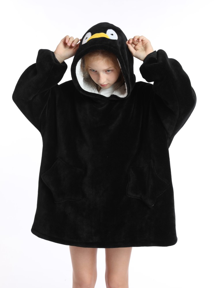 Winter Sherpa Blanket Teens Ho - Sherpa Hoodie Fleece avaliação e preço