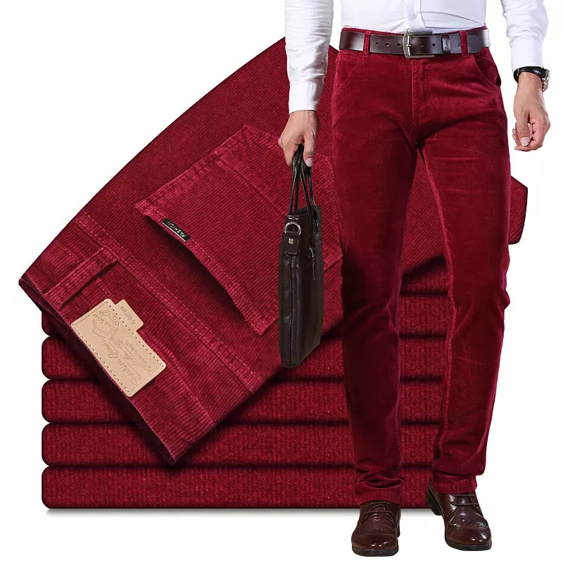 Autumn Winter Men`s Thick Warm - Corduroy Pant Warm avaliação e preço