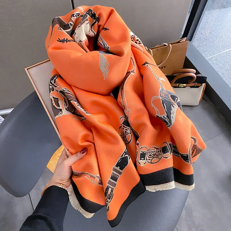 2024 Luxury Warm Pashmina Shaw - Cashmere Pashmina Wrap avaliação e preço