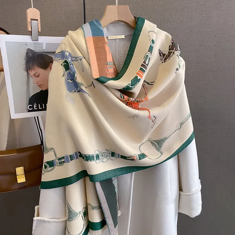 2024 Luxury Warm Pashmina Shaw - Cashmere Pashmina Wrap avaliação e preço