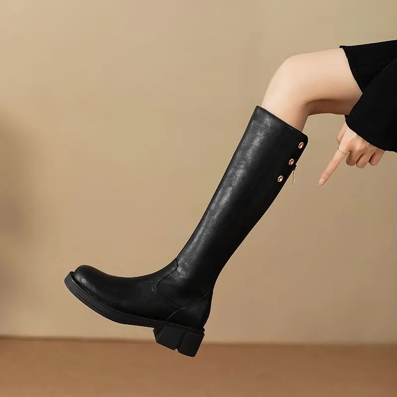 Autumn Winter Middle Heel Ladi - Waterproof Winter Boot avaliação e preço